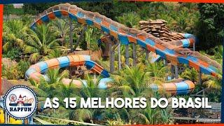 OS MELHORES toboáguas dos PARQUES AQUÁTICOS BRASILEIROS | Hapfun