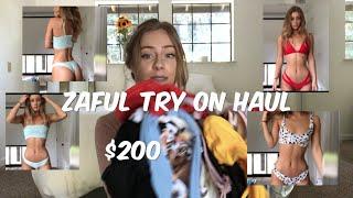 $200 on ZAFUL?!?  BIKINI TRY ON HAUL| DAISYKEECH