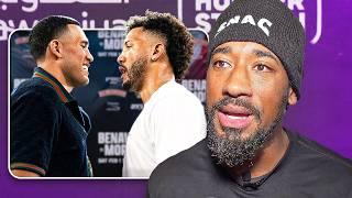 Demetrius Andrade questions if Morrell can beat Benavidez; describes David's power & gives breakdown