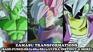 Zamasu Transformations (FUSED-SSJ3-SSJ4-SSJ5-ULTRA INSTINCT-OOZARU-MANGA & MORE) Dragon Ball XV2