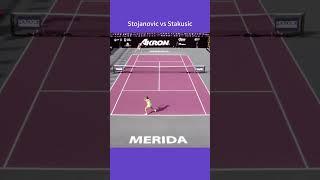 2024 Merida Open R2 Stojanovic vs Stakusic 6-3 6-3  #sports #wta #highlights