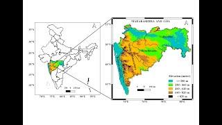 Study Area map with topography using QGIS tool.