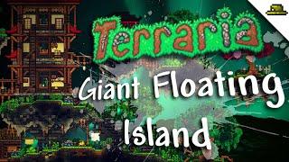 Floating Village | Giant Floating Island | Terraria Speed Build