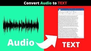 How to convert Audio to Text Free online - Mp3 to Text