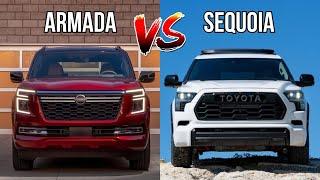 2025 Nissan Armada vs 2025 Toyota Sequoia Compared | SUV Battles! | MotorNation