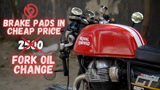 Brembo brake pads for half price | Fork oil change