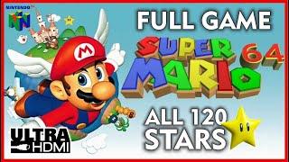 SUPER MARIO 64 [N64 UltraHDMI] FULL GAME Walkthrough 100% Playthrough ALL 120 STARS - No Commentary