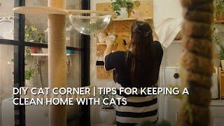 #14 DIY Cat Corner | Tips for keeping a clean home with cats