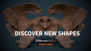 ZBrush 2021.6 New SnakeCurve Brushes - Watch the Full Presentation in the Description