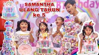 SAMANTHA ULANG TAHUN DI SURPRISE KAK LEIKA BABY DINAR DAN TOMPEL