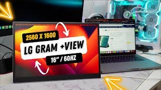 LG Gram +View 16-inch Portable Monitor Unboxing & Review