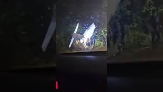 Viewer video: Small plane crashes along Chattanooga roadway Tuesday night