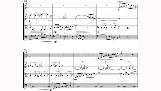 Xavier Dumont - Sérénade for String Quartet (2023) [Score-Video]