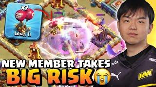 Yatta CLONE INVIS on top of TOWNHALL Trick is RISKY (Clash of Clans)