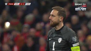 Jan Oblak's amazing performance VS Denmark