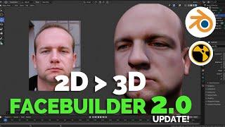 2D TO 3D FACE-BUILDER 2.0 WITH FACIAL EXPRESSIONS SUPPORT!
