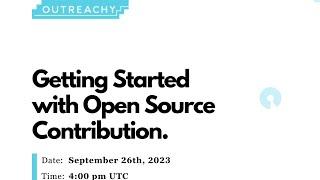 Getting Started with Open Source Contribution