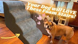 The best dog stairs to keep your dog healthy and safe! #dogstairs #frenchbulldog