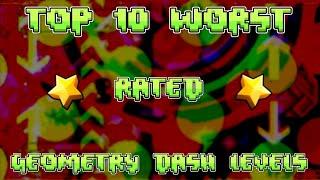 The 10 Worst Rated Geometry Dash Levels