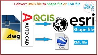 How to convert DWG file to Shape file using QGIS