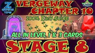 Verge Guardians Chapter 10 Stage 8 (All Level 1 & 3 Card) | Lords Mobile Vergeway Chapter 10 Stage 8