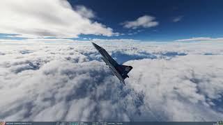 DCS World DYNAMIC WEATHER  / FLYING THROUGH CLOUDS / RAIN /  UPDATE 2.8