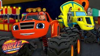 Blaze and Zeg's Super SMASH Race! w/ Crusher | Blaze and the Monster Machines