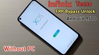 All infinix/Tecno FRP Bypass Android 9/10 Without PC | Reset Google Account Lock  New Trick 2024