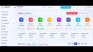 Bootstrap 5 CRYPTO Free Admin Dashboard Template 6