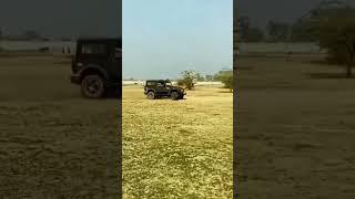 Mahindra Thar 2022 sliding down a steep & slippery incline.#mahendrathar #offroad #short #shortvideo