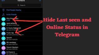 How to hide Telegram Last Seen and Online Status ( 2024 Guide )?