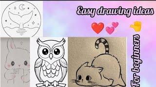 Easy drawing ideas for beginners how to draw cute drawings||how to draw aesthetic drawings#drawing