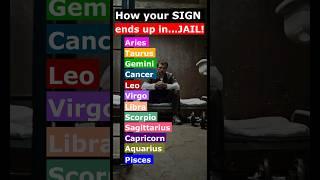 How Your ZODIAC SIGN Would End Up In JAIL #zodiacsigns