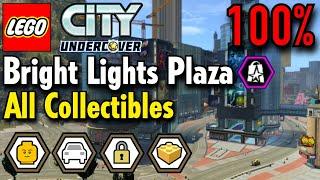 LEGO City Undercover - Bright Lights Plaza 100% Guide (All Collectibles) Free Roam Gameplay