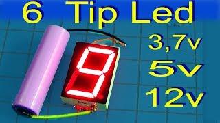 6 tips how to connect 7 segment LED Display with source of 3 7v, 5v and 12v