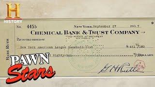 Pawn Stars: Babe Ruth Signed Check | History