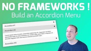 Build an Accordion Menu - No Frameworks or Dependencies