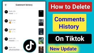 How to Delete Comments History on Tiktok 2023।Delete Your Comments on Tiktok