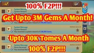 How To Get Upto 3M Free gems and 30K tomes 100%  F2P | Lords Mobile | Creator Turf Event | Updated