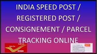 Speed Post | Registered Post | India Post Consignment Parcel Tracking Online 2021 2022