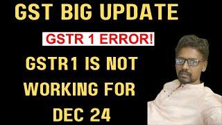 GSTR-1 filing Error in January 2025?