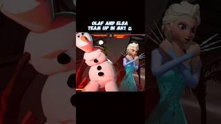 Olaf and Elsa Team Up in Mortal Kombat against Hercules ️ #shorts #mk1