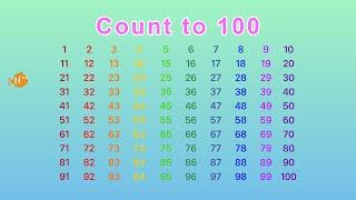 Count up to 100 Video | Numbers 1 to 100 in English | Skip Counting - Golden Kids Learning