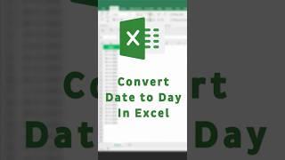 How to Convert Dates to Days in Excel? | TEXT Function in Excel #shorts #excel