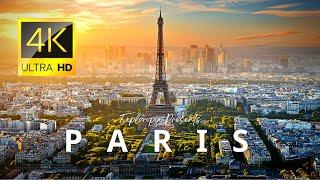 Paris, France  in 4K 60FPS ULTRA HD Video by Drone