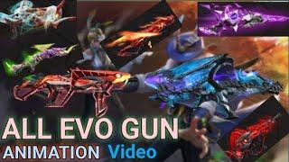 Free Fire All EVO GUN Animation Video 2022 | Free Fire Update All Evo Gun Skin And Animation