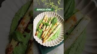 Asperges blanches rôties et sa sauce verte healthy. Recette complète : zenglutenfree.fr