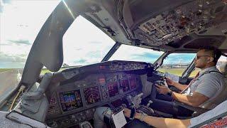 DENPASAR BALI TO MAKASSAR // TAKE OFF AND LANDING PROCEDURES // BOEING 737 900