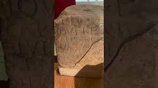 Bath Roman bath: gravestone of mercatilla, Dedication by Priscus, Gravestone of Rusonia Aventina