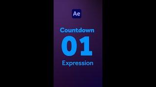 Easy Countdown Expression in After Effects